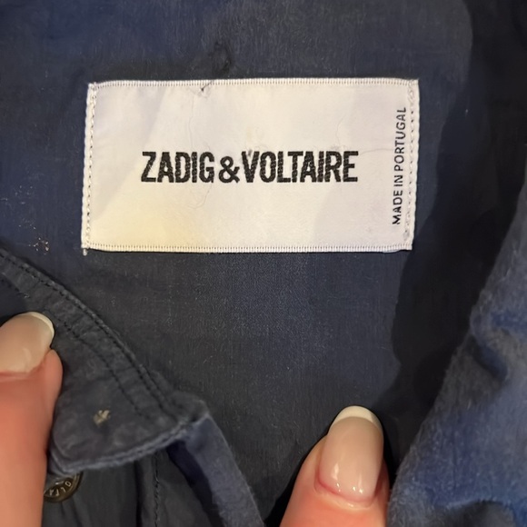 Zadig & Voltaire soft button down shirt. - Picture 2 of 4